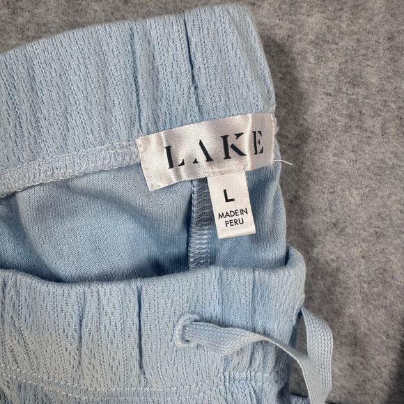 Lake Pajamas Pointelle Pima Cotton Pajama Set French Blue Tank Pants - Picture 8 of 14